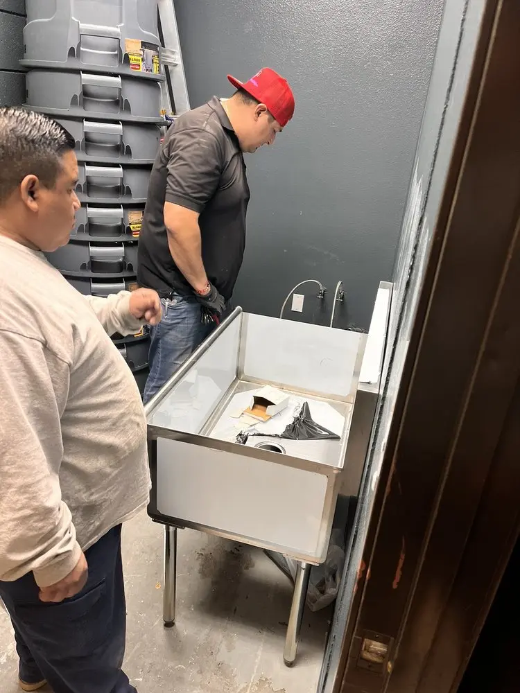 Commercial plumbing and sink installation in North Aurora